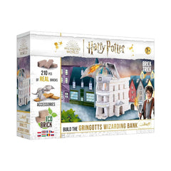 Trefl Brick Trick Harry Potter Gringotts Wizarding Bank 210-Piece Building Set | 61674