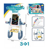 3-in-1 Double-Sided Glow Drawing Board