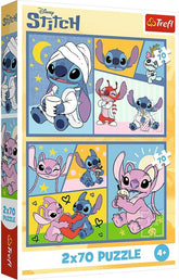 Trefl 2×70 “Stitch” Puzzle Set | 34444