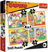 Trefl 4‑in‑1 “Garfield Loves Lasagna” Puzzle | 34673