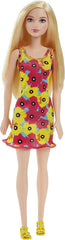 Barbie Entry Doll with Dark Blonde Hair & Yellow Floral Dress | DVX87