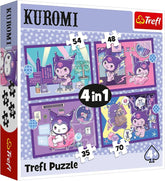 Trefl 4‑in‑1 “Kuromi Day” Puzzle | 34676
