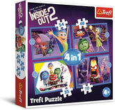 Trefl 4‑in‑1 “Inside Out 2, The Emotions at the Command” Puzzle | 34652