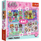Trefl 4‑in‑1 “Meet the Dolls” Puzzle | 34613