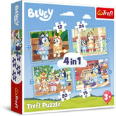 Trefl 4‑in‑1 “Bluey & His World” Puzzle | 34637
