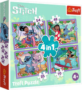 Trefl 4‑in‑1 “Crazy Day Lilo & Stitch” Puzzle | 34633