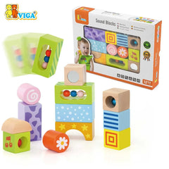 Viga Wooden Sound Blocks 12-Piece Set | 50682