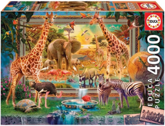 Educa 19285 - Wild Safari Animals Puzzle (4000 Pieces) | 19285