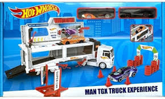 Super Car Transport Truck Playset with Launch Ramp, Cars & Accessories - MAN TGX Racing Experience | AFH-005