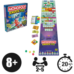 Hasbro - Monopoly Knockout Family Party Game (English Edition) | HBGMF8995E