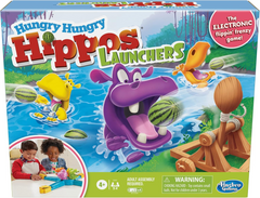 Hasbro - Hungry Hungry Hippos Launchers Game (English) | HBGME9707E