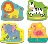 Trefl Baby Puzzle - 8-Piece Wild Animals Puzzle Set for Toddlers | 36073