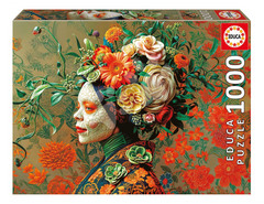 Educa 20233 - Floral Portrait Fantasy Puzzle 1000 Pieces | 20233
