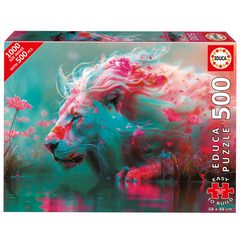 Educa 20234 - Majestic Fantasy Lion Puzzle 500 Pieces | 20234