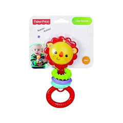 Fisher-Price Infant Rattle Lion - Baby Sensory Toy | CGR70