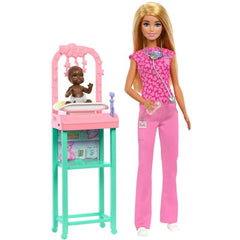 Barbie Nurturing Baby Doctor Doll – pink Coat | MTBBJCR72