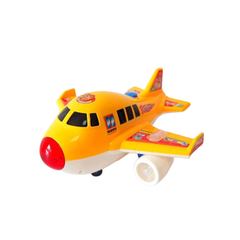 Happy Aircraft Light & Music Toy Airplane – Yellow | NO-4488