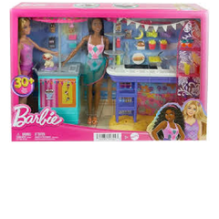 Barbie Food Stand Playset with 2 Dolls & 30+ Accessories | HNK99