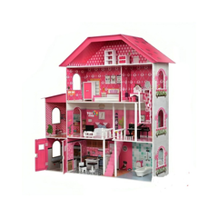 Deluxe Wooden 3-Story Pretend Play Dream Dollhouse | TX1274