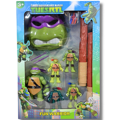 TMNT Action Figure & Weapon Set – Donatello Turtle with Launcher & Accessories | A6-1/2/3/4
