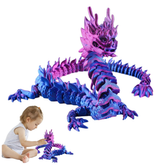 3D Articulated Dragon Toy – Purple Edition (Flexible Sensory Model) | C-009