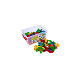 Click Clack Educational Construction Set - Numbers & Shapes Building Kit (96 Pieces) with Storage Box | 03144