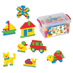 TikTak Interlocking Building Blocks Set - Creative Educational Toy (250 Pieces) with Storage Box | 03153