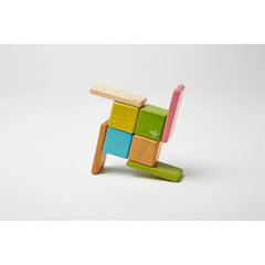Tegu Magnetic Wooden Building Blocks with Pocket Bag - Pack of 8 - Colored | A-10-012-SJG