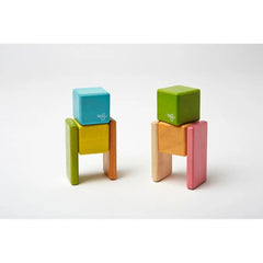Tegu Magnetic Wooden Building Blocks with Pocket Bag - Pack of 8 - Colored | A-10-012-SJG