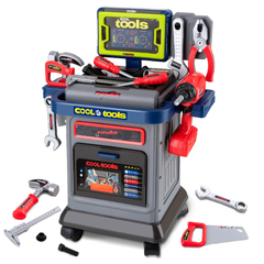 Power Cool Tools Kids Tool Workbench Playset with Accessories – 66 Pieces | 008-202