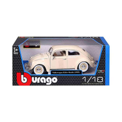 Bburago Volkswagen Kafer Beetle 1955 1:18 Die-Cast Model Car - Cream | 18-12029C