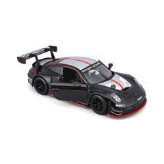 Bburago Race Porsche 911 GT3 R 1:24 Die-Cast Model Car - Black | 18-28048BK