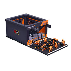 Bburago McLaren MCL38 #4 Lando Norris Miami Grand Prix 2024 Pit Pass 1:43 Die-Cast Model Set | 18-38451N