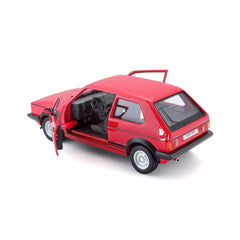 Bburago Volkswagen Golf Mk1 GTI 1979 1:24 Die-Cast Model Car - Red | 18-21089R