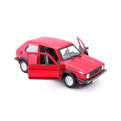 Bburago Volkswagen Golf Mk1 GTI 1979 1:24 Die-Cast Model Car - Red | 18-21089R