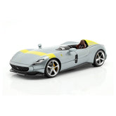 Bburago Ferrari Monza SP1 1:18 Die-Cast Model Car - Silver