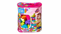 Mega Bloks Big Building Bag 80-Piece – Pink Edition | MTMGDCH62