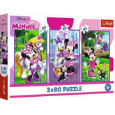 Trefl 3×80 “Minnie and Friends” Puzzle Set | 34889