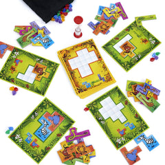 Ubongo! Junior — Tile-Placing Puzzle Board Game for Kids | Thames & Kosmos | 12401