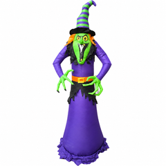 Inflatable Halloween Witch Decoration - Purple & Green | ALZA-169