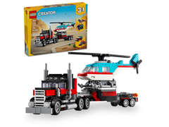 LEGO Creator Flatbed Truck with Helicopter Building Set | 31146