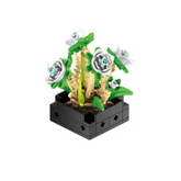 MJI Succulents, Creative LEGO-style construction sets, Plant Puzzle Brick Assembled Designer Set Figures - 77Pcs - Green/Beige | MJI-13007