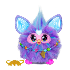 Hasbro Furby Purple F6743 — Voice Activated Interactive Plush Toy | 5 Modes, 600+ Responses, 15 Accessories