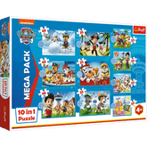 Trefl 10-in-1 Reliable Paw Team Puzzle 6PCS | 96001