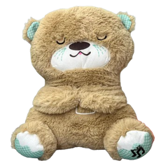Soft Sleeping Bear Plush Toy - Brown | 312-2