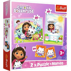 Trefl Gabby’s Dollhouse 2 x Puzzle + Memos | 93382