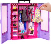Barbie Fashionistas Ultimate Closet with 6 Hangers - Purple / Pink | HJL65