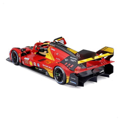 Bburago Signature Ferrari 499P #50 24H Le Mans Champion 2024 1:18 Die-Cast Model Car - Red