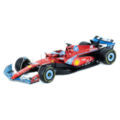 Bburago Ferrari SF-24 #16 Charles Leclerc 2024 Miami GP 1:18 Die-Cast Model Car