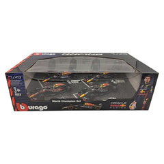 Bburago Red Bull Max Verstappen #1 World Champion 2023-2024 4-Pack 1:43 Die-Cast Model Cars